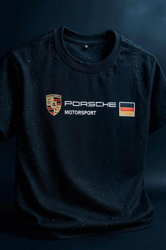 Porsche RS Graphic Cotton T-Shirt in black