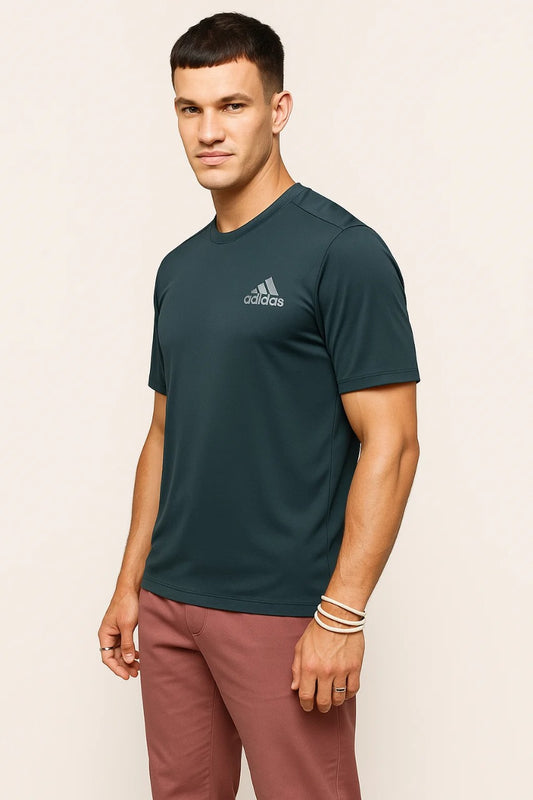 Men’s Quick-Dry Gym T-Shirt – Performance Fit in Dark Teal